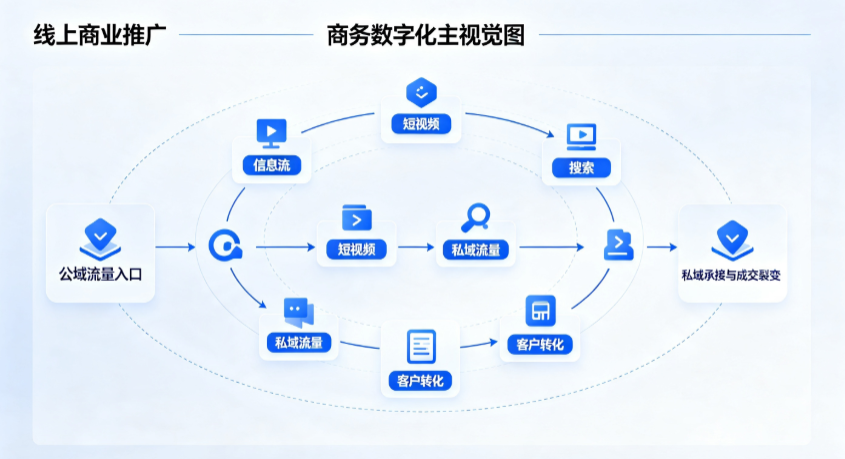 舟山线上商业推广怎么做？全域流量闭环搭建与低成本转化实战指南